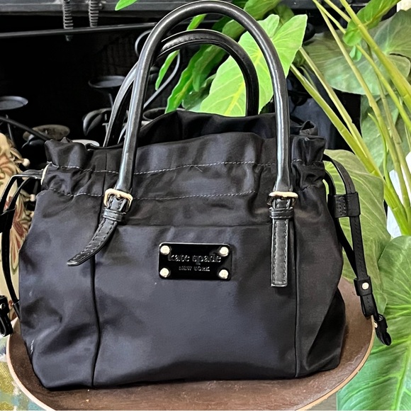 Kate Spade New York Westbury Black Nylon Drawstring Bag - Picture 2 of 8